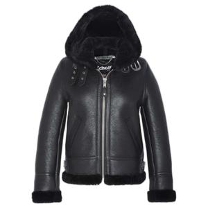 lcw1257h-black-hooded-bomber-jacket-for-women-schott-black