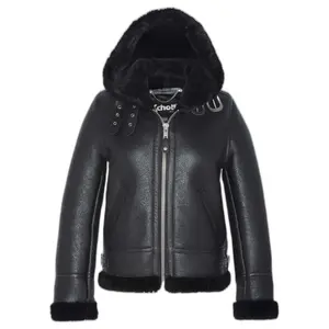 Hooded bomber jacket for women Schott