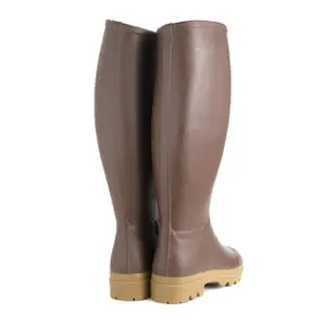 Leren gevoerde laarzen dames Le Chameau Saint-Hubert image-2