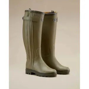 Leren gevoerde laarzen dames Le Chameau Chasseur image-1