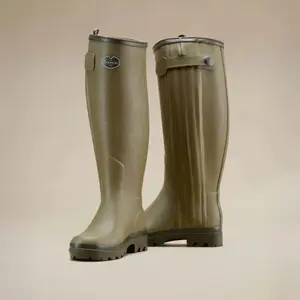 Leren gevoerde laarzen dames Le Chameau Chasseur image-4