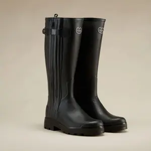 Gevoerde leren boots Le Chameau Chasseur image-1