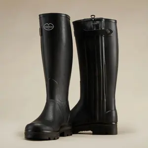 Gevoerde leren boots Le Chameau Chasseur image-4