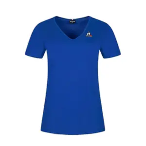 T-shirt col V manches courtes femme Le Coq Sportif Ess N°1 image-0