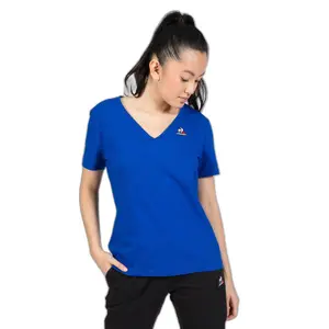 T-shirt col V manches courtes femme Le Coq Sportif Ess N°1 image-1