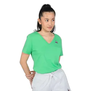 Women's v-neck T-shirt Le Coq Sportif ESS N°2 image-1