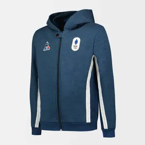 Hooded sweatshirt with zipper Le Coq Sportif EFRO Paris 2024 N°1 image-1