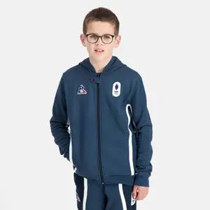Hooded sweatshirt with zipper Le Coq Sportif EFRO Paris 2024 N°1 image-5
