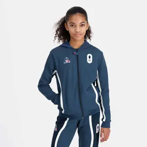 Hooded sweatshirt with zipper Le Coq Sportif EFRO Paris 2024 N°1 image-4