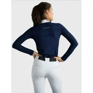 Pólo feminino de manga comprida de competição Le Sabotier Lison image-4