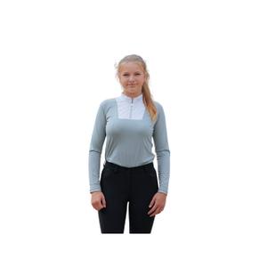 ysance-g-turnierpolo-mit-langen-armeln-damen-le-sabotier-ysance-grau
