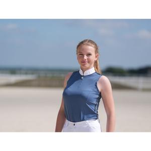 Women's sleeveless riding polo shirt Le Sabotier Manon image-1