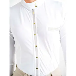 Damska koszulka polo jeździecka z długim rękawem Le Sabotier Orphee image-2