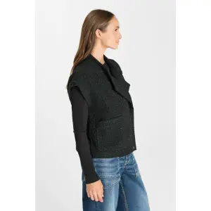 Sleeveless jacket for women Le Temps des cerises Funi image-3