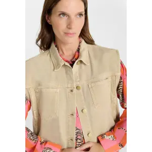 Women's denim jacket Le Temps des cerises Mallard image-1