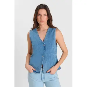 Giacca di jeans da donna Le Temps des cerises Melora image-1