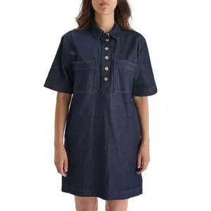 Vestito donna in denim Le Temps des cerises Mercury image-0
