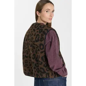 Sleeveless jacket for women Le Temps des cerises Sanry image-1