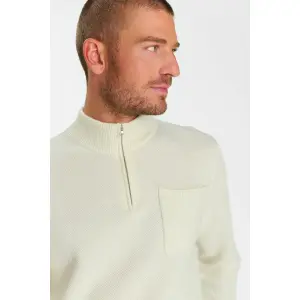 Pullover mit Rundhalsausschnitt und 1/2 Reißverschluss Le Temps des cerises Favo image-1