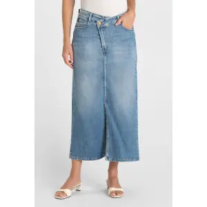 Denim skirt for women Le Temps des cerises Erykha image-1