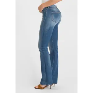 Dames Bootcut jeans met rits Le Temps des cerises Power image-3