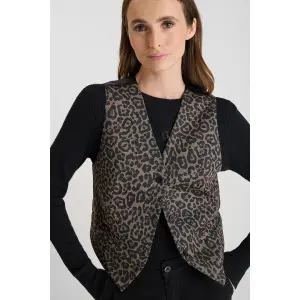 Sleeveless jacket for women Le Temps des cerises Cooleo image-1