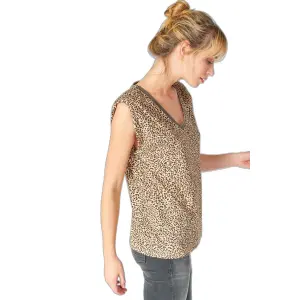 Blouse à motif léopard femme Le Temps des cerises Evan image-3