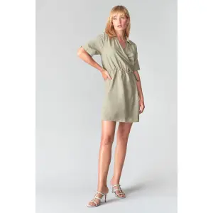 Vestido de embrulho feminino Le Temps des cerises Floe image-0