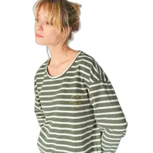 T-shirt manches longues à rayures femme Le Temps des cerises Gatsby image-3