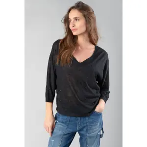 T-shirt de manga comprida feminina Le Temps des cerises Villou image-1