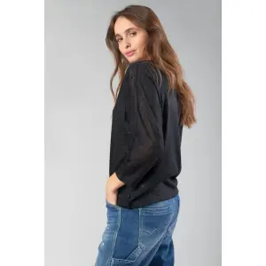 T-shirt de manga comprida feminina Le Temps des cerises Villou image-2