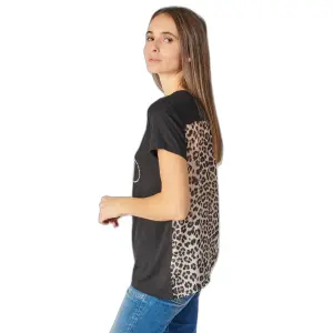 T-shirt  bi-matière femme Le Temps des cerises Zephi image-2
