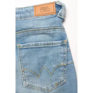 Jeans high waist girl Le Temps des cerises Pulp Flare image-4