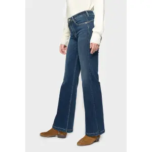 Jeans high waist girl Le Temps des cerises Pulp Flare Pagge image-3