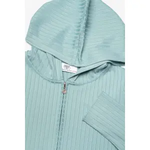 Girl's hooded cardigan Le Temps des cerises Pouligi image-2