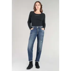 Women's 7/8th destroy mom jeans Le Temps des cerises Bambino 400/17 image-1