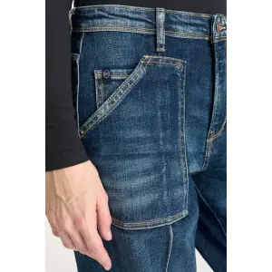 Wide Leg Women's Jeans Le Temps des cerises 400/28 Revers image-4