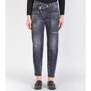 Calças de ganga para mulher Le Temps des cerises Cosy Pocket boyfit 7/8 N°1 image-0