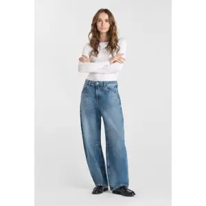 Lösa jeans dam Le Temps des cerises Madie Leder image-1