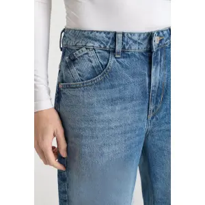 Lösa jeans dam Le Temps des cerises Madie Leder image-4