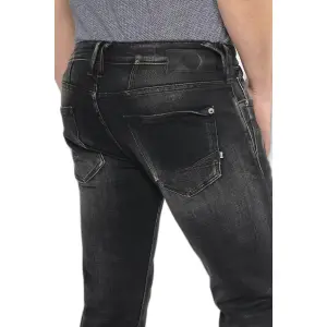 Fitted jeans Le Temps des cerises Basic 600/17 Destroy N°1 image-4