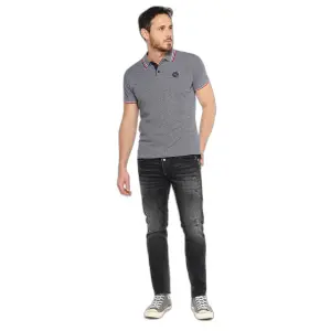 Fitted jeans Le Temps des cerises Basic 600/17 Destroy N°1 image-0