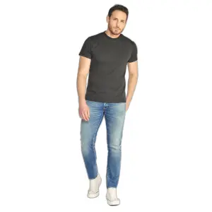 Eng anliegende Jeans Le Temps des cerises Barefoot 700/11 Destroy N°3 image-1