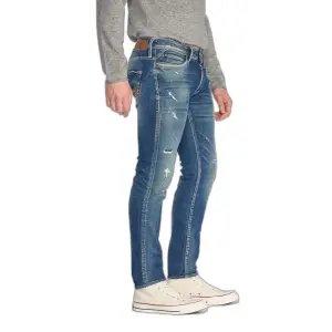 Fitted jeans Le Temps des cerises Marvin 700/11 Destroy N°2 image-2