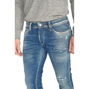 Fitted jeans Le Temps des cerises Marvin 700/11 Destroy N°2 image-3