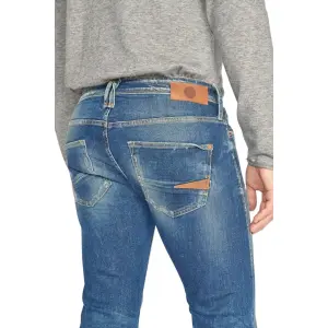 Fitted jeans Le Temps des cerises Marvin 700/11 Destroy N°2 image-4