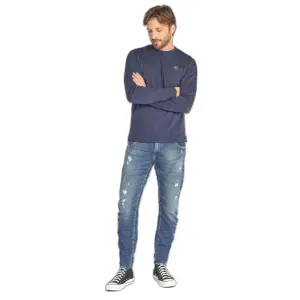 Jeans fuselé arqué Le Temps des cerises Jogg Destroy N°2 image-0
