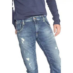 Jeans fuselé arqué Le Temps des cerises Jogg Destroy N°2 image-3