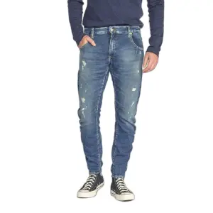 Jeans fuselé arqué Le Temps des cerises Jogg Destroy N°2 image-1