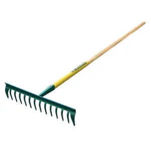 Rastrello 14 denti curvi con manico in legno Leborgne Duopro image-0